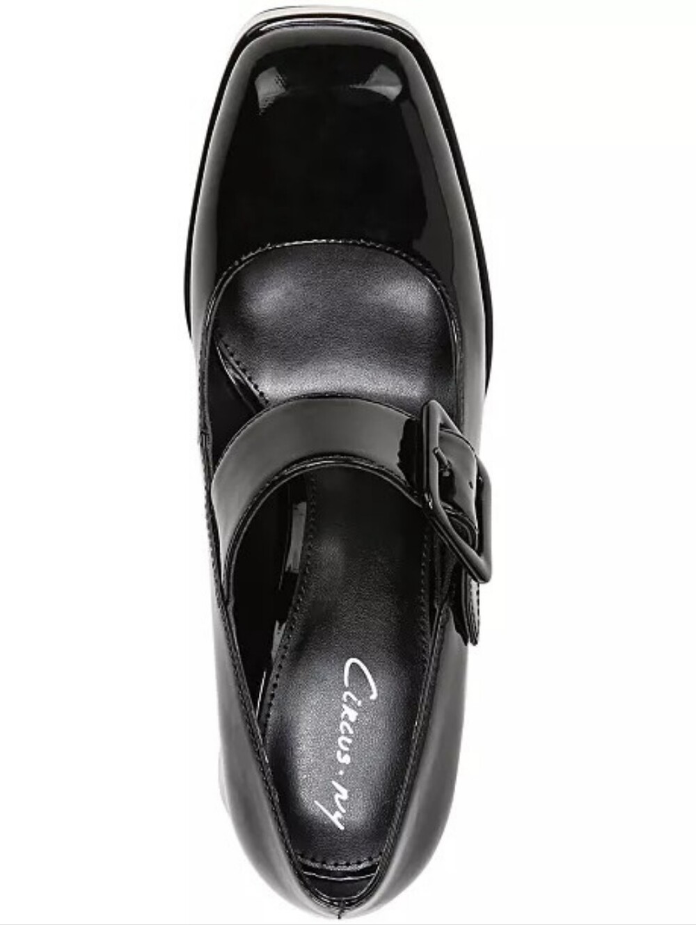 Circus NY Sam Edelman Khiara Platform Black Patent Mary Jane Block Heels Pump - Picture 7 of 17